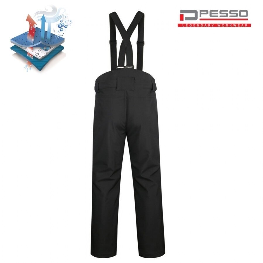 Siltas Pesso BARNABI ūdensizturīgas Softshell bikses 2 Siltas Pesso BARNABI ūdensizturīgas Softshell bikses 2