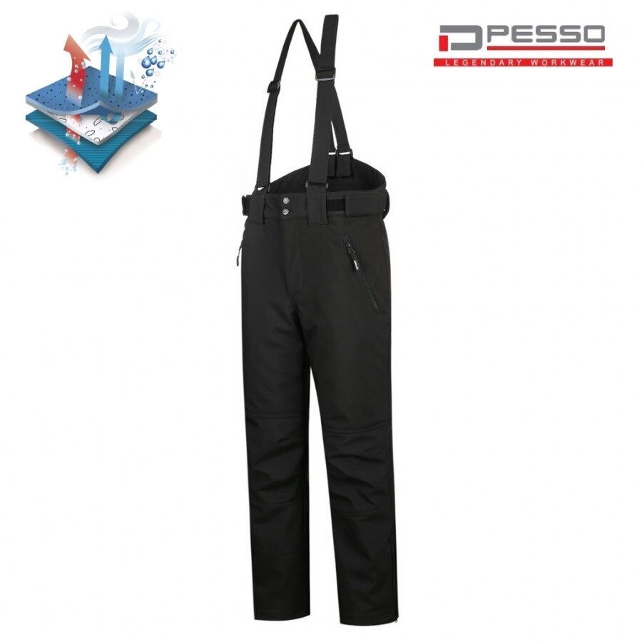 Siltas Pesso BARNABI ūdensizturīgas Softshell bikses 3 Siltas Pesso BARNABI ūdensizturīgas Softshell bikses 3