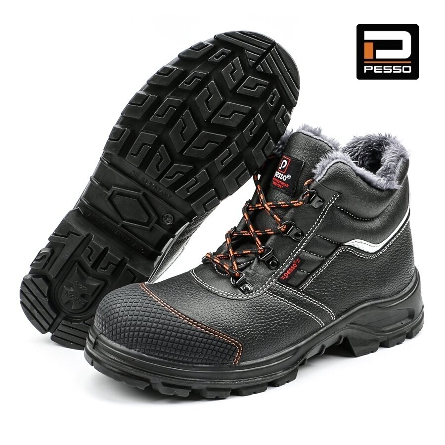 Pašiltinti natūralios grublėtos odos Pesso BS159 darbo batai 1 Pašiltinti natūralios grublėtos odos Pesso BS159 darbo batai 1