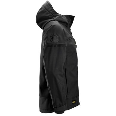 SNICKERS WORKWEAR 1226 elastīga softshell jaka ar kapuci, melna 3