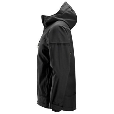 SNICKERS WORKWEAR 1226 elastīga softshell jaka ar kapuci, melna 2