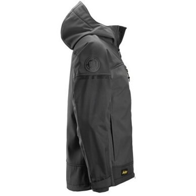 SNICKERS WORKWEAR 1226 elastīga softshell jaka ar kapuci, pelēka 2