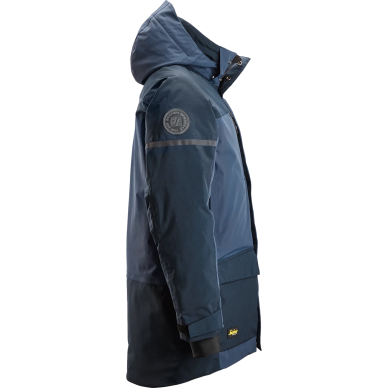 SNICKERS WORKWEAR 1801 ūdensnecaurlaidīga parka ar kapuci, zila 2 SNICKERS WORKWEAR 1801 ūdensnecaurlaidīga parka ar kapuci, zila 2