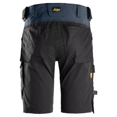 SNICKERS WORKWEAR Allroundwork Softshell auduma 6173 darba šorti, tumši zili 1
