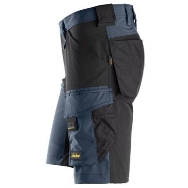 SNICKERS WORKWEAR Allroundwork Softshell auduma 6173 darba šorti, tumši zili 2 SNICKERS WORKWEAR Allroundwork Softshell auduma 6173 darba šorti, tumši zili 2