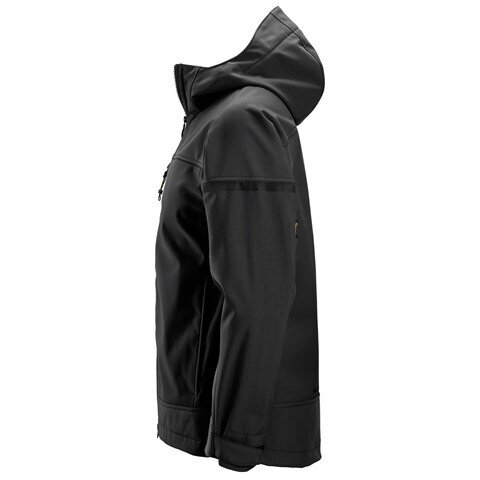 SNICKERS WORKWEAR 1226 elastīga softshell jaka ar kapuci, melna 2 SNICKERS WORKWEAR 1226 elastīga softshell jaka ar kapuci, melna 2