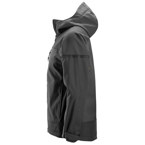 SNICKERS WORKWEAR 1226 elastīga softshell jaka ar kapuci, pelēka 3