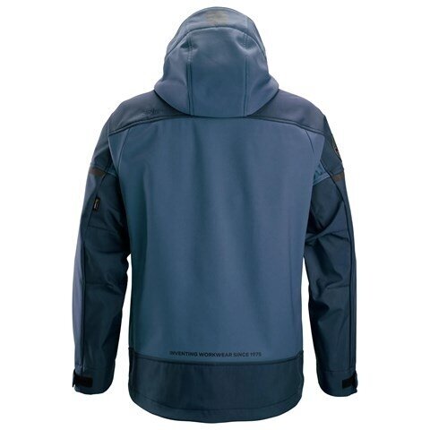 SNICKERS WORKWEAR 1226 elastīga softshell jaka ar kapuci, zila 1