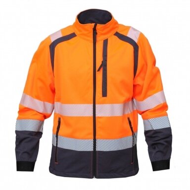 Softshell jaka augstas redzamības ORLANDO2, oranža