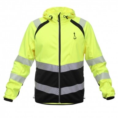 Softshell jaka BoSafety JK-TOPEK-C2-0402 Augstas redzamības 2. klase