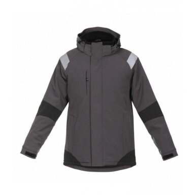 Softshell striukė ATLANTA su atšvaitinio audinio detalėmis Pilka/Juoda Softshell striukė ATLANTA su atšvaitinio audinio detalėmis Pilka/Juoda