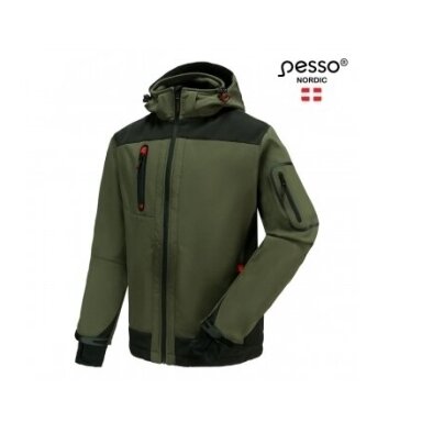 Softshell striukė Pesso Acropolis, chaki Softshell striukė Pesso Acropolis, chaki