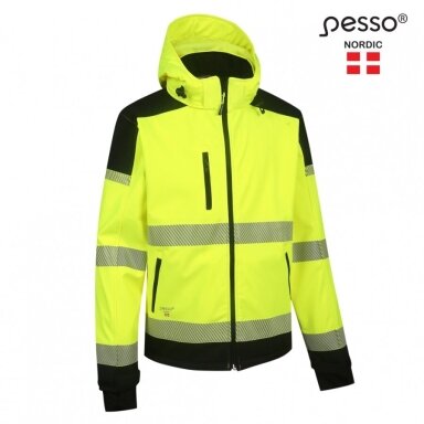 Softshell striukė Pesso PALERMO HI-VIS, ryškaus matomumo geltona Softshell striukė Pesso PALERMO HI-VIS, ryškaus matomumo geltona