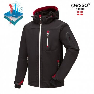 Softshell jaka Pesso Acropolis, melna