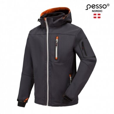 Softshell striukė Pesso Acropolis, pilka 1 Softshell striukė Pesso Acropolis, pilka 1