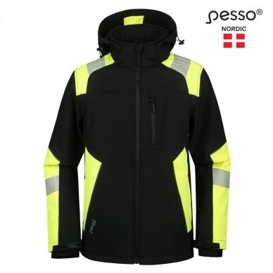 Softshell striukė Pesso ASTRA , juoda/geltona 2
