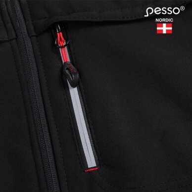 Softshell jaka Pesso Atlanta, melna 10 Softshell jaka Pesso Atlanta, melna 10