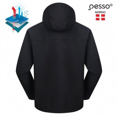 Softshell jaka Pesso Atlanta, melna 2 Softshell jaka Pesso Atlanta, melna 2
