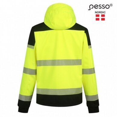 Softshell jaka Pesso PALERMO HI-VIS, labi redzama dzeltena 2