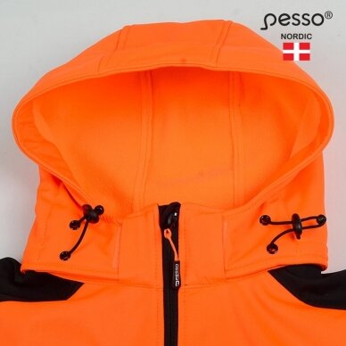 Softshell striukė Pesso PALERMO HI-VIS, ryškaus matomumo oranžinė 4 Softshell striukė Pesso PALERMO HI-VIS, ryškaus matomumo oranžinė 4