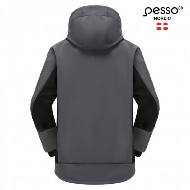 Softshell demisezoninė striukė Pesso Orion su TPU membrana, pilka 1 Softshell demisezoninė striukė Pesso Orion su TPU membrana, pilka 1