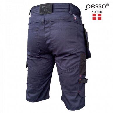 Šortai PESSO stretch KS215M, mėlyni 1 Šortai PESSO stretch KS215M, mėlyni 1