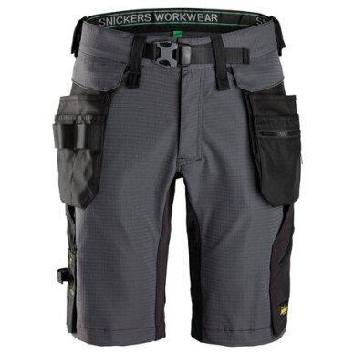 Šorti SNICKERS WORKWEAR FlexiWork 6172, tumši pelēki Šorti SNICKERS WORKWEAR FlexiWork 6172, tumši pelēki