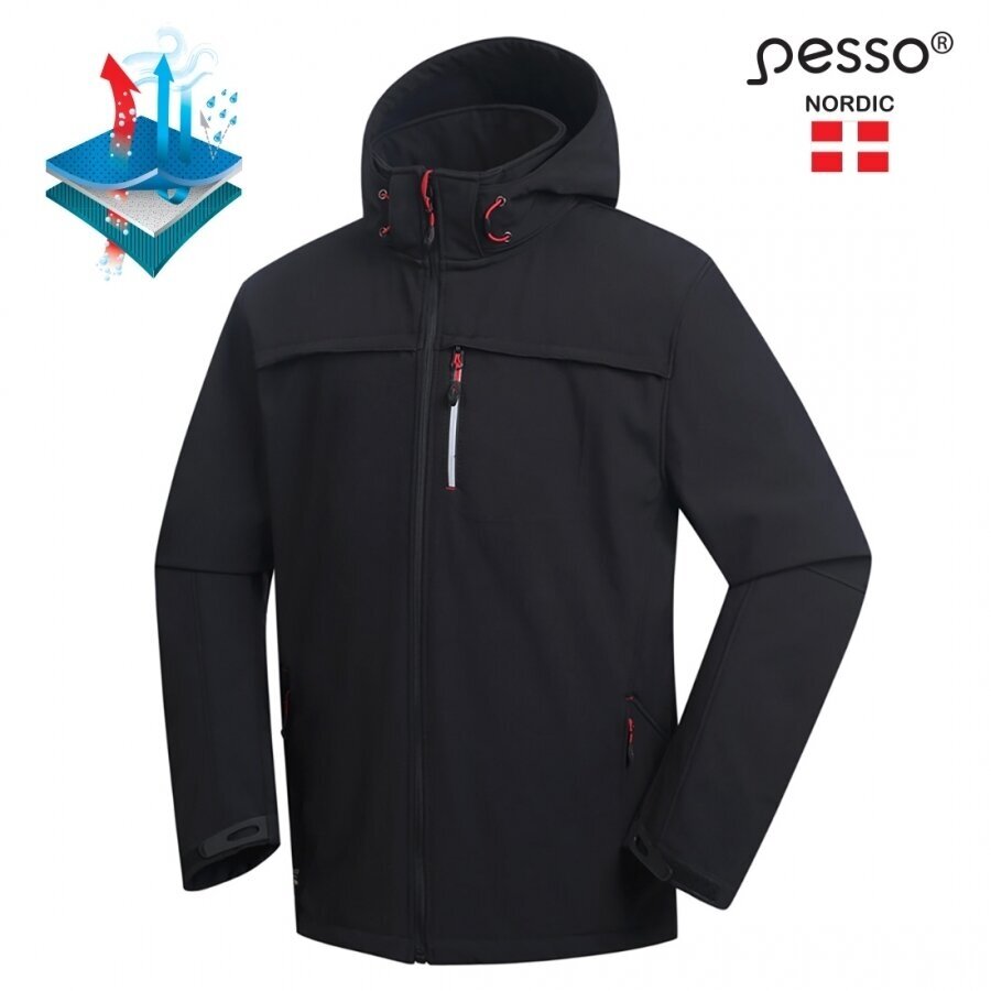 Softshell jaka Pesso Atlanta, melna