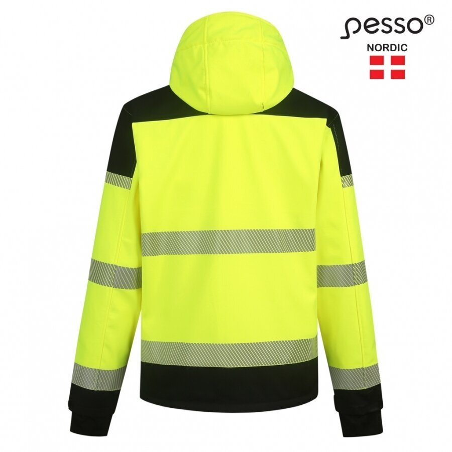 Softshell jaka Pesso PALERMO HI-VIS, labi redzama dzeltena 2