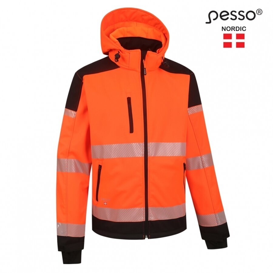Softshell striukė Pesso PALERMO HI-VIS, ryškaus matomumo oranžinė 2 Softshell striukė Pesso PALERMO HI-VIS, ryškaus matomumo oranžinė 2