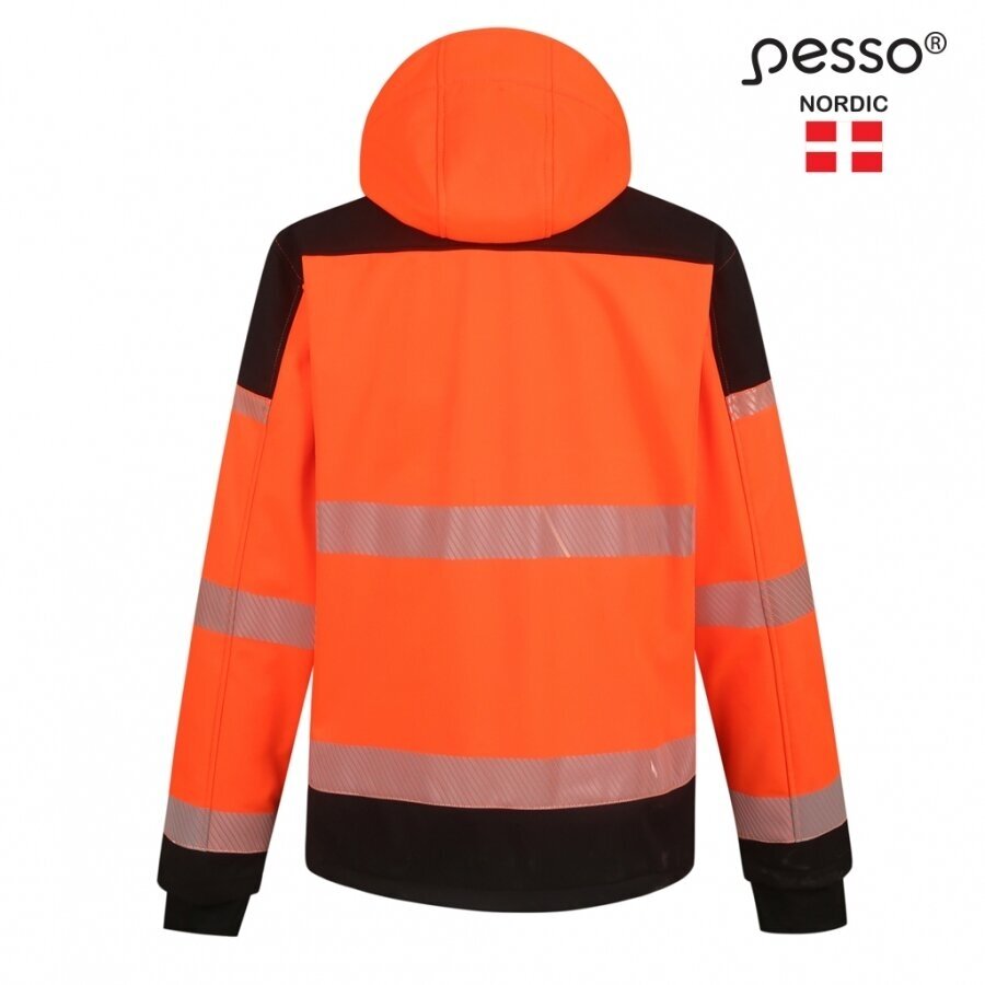 Softshell striukė Pesso PALERMO HI-VIS, ryškaus matomumo oranžinė 3 Softshell striukė Pesso PALERMO HI-VIS, ryškaus matomumo oranžinė 3