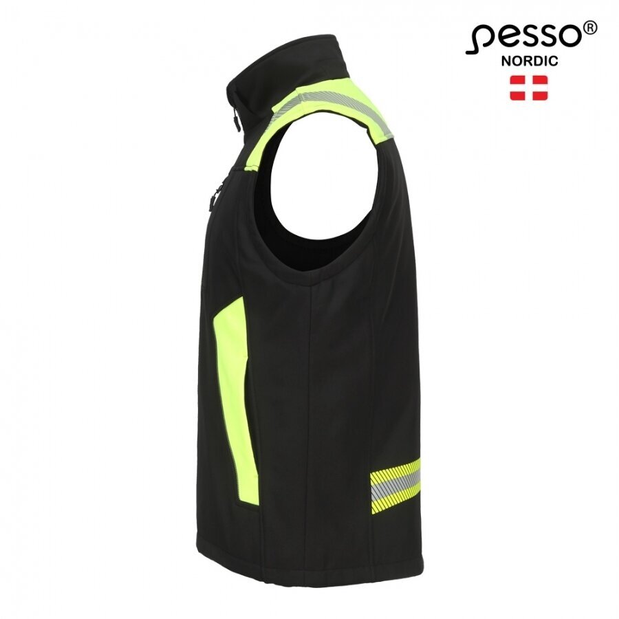 Softshell Pesso liemenė VESTA, juoda/geltona 2