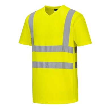 PORTWEST S179 V veida kakla T-krekls ar sieta ielaidumiem 2