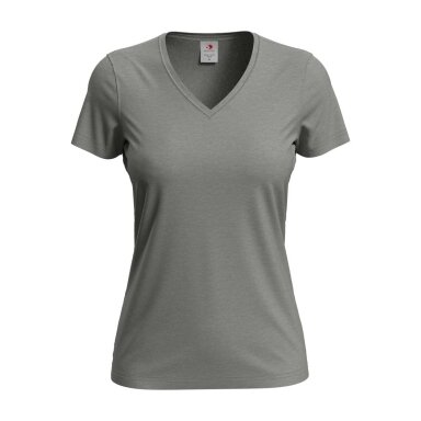 Stedman ST2700 sieviešu T-krekls ar V veida kakla izgriezumu, grey heather
