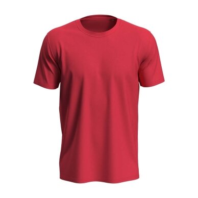 Stedman ST7000 universāls kokvilnas īsroku T-krekls, scarlet red