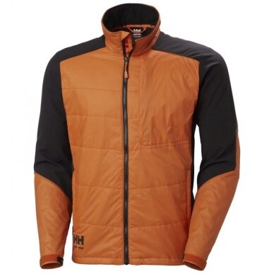 Striukė HELLY HANSEN Kensington Insulated Jacket, juoda/oranžinė Striukė HELLY HANSEN Kensington Insulated Jacket, juoda/oranžinė