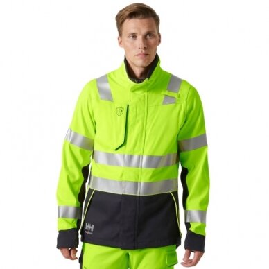 Šviesą atspindintis švarkas HELLY HANSEN Fyre, geltonas 2