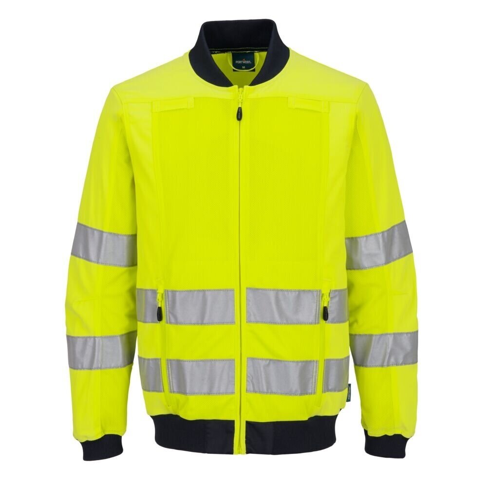 Augstas redzamības ūdensnecaurlaidīga PORTWEST T164 jaka 6