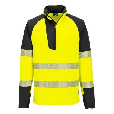 PORTWEST T172 augstas redzamības sporta džemperis ar 1/4 rāvējslēdzēju 2