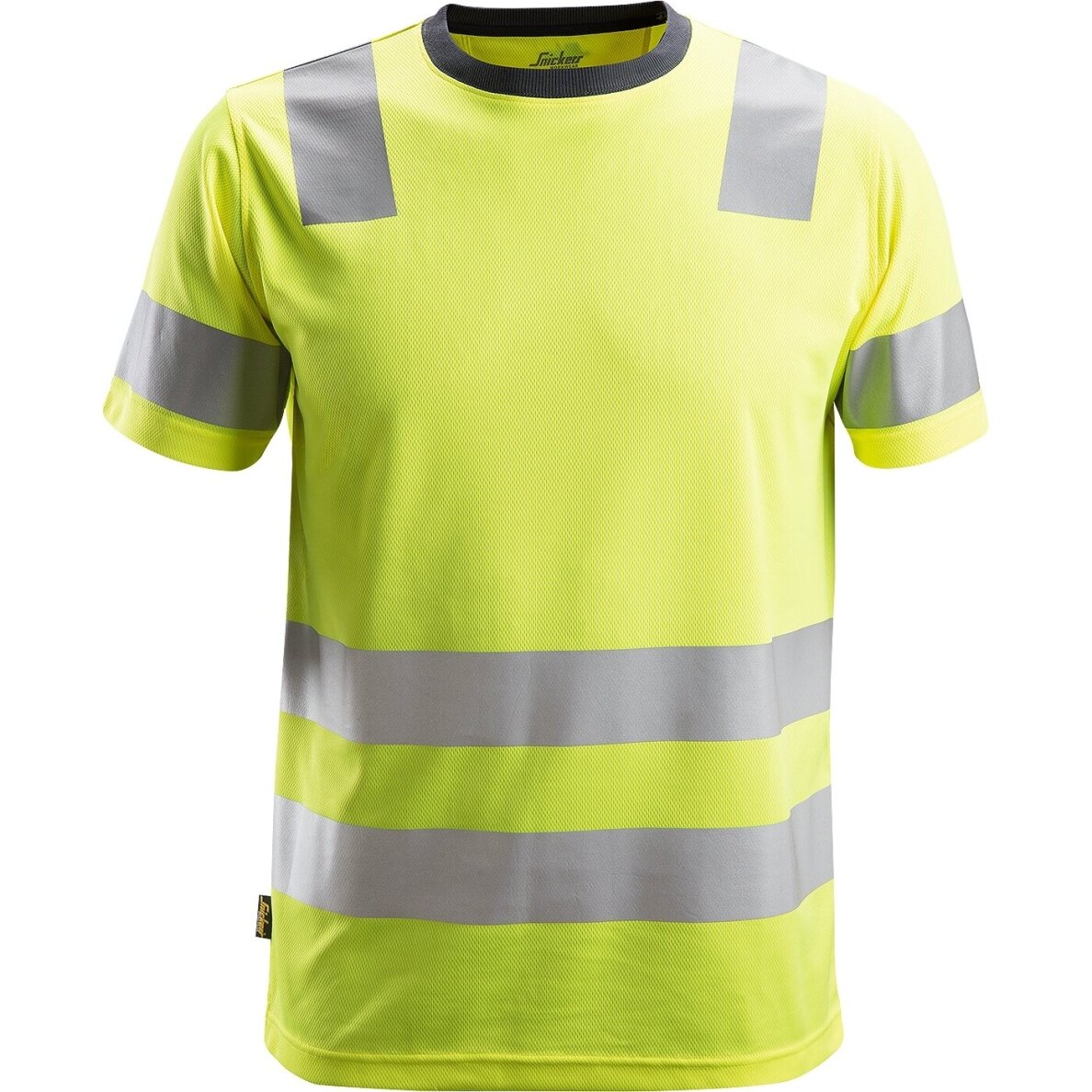 T-krekls AllroundWork Hi-Vis SNICKERS WORKWEAR, 2. klase (dzeltens)