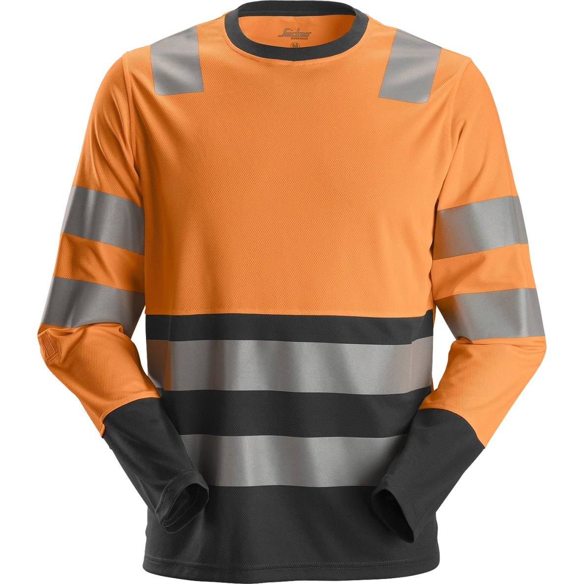 T-krekls ar garām piedurknēm AllroundWork Hi-Vis SNICKERS WORKWEAR, 2. klases oranžs T-krekls ar garām piedurknēm AllroundWork Hi-Vis SNICKERS WORKWEAR, 2. klases oranžs