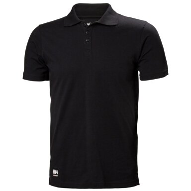 Marškinėliai HELLY HANSEN Manchester Polo, juodi Marškinėliai HELLY HANSEN Manchester Polo, juodi