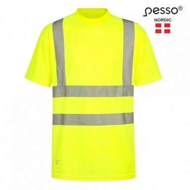 T-krekls PESSO Hi-vis, dzeltens