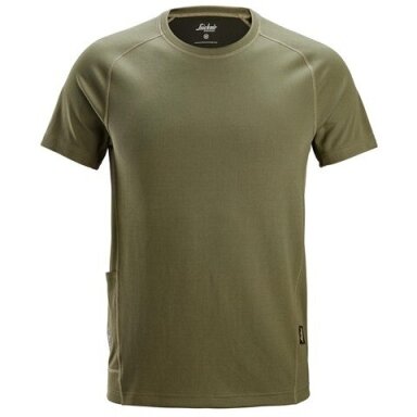 T-krekls SNICKERS WORKWEAR Stay Fresh Bamboo 2556, khaki
