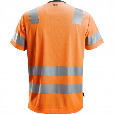 Marškinėliai AllroundWork Hi-Vis SNICKERS WORKWEAR, klasė 2 1 Marškinėliai AllroundWork Hi-Vis SNICKERS WORKWEAR, klasė 2 1
