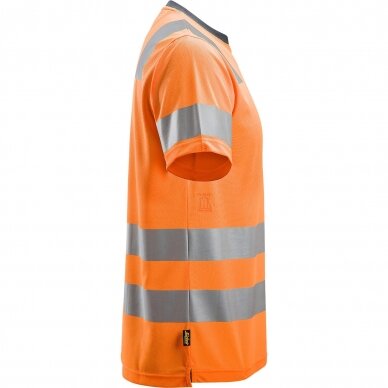 Marškinėliai AllroundWork Hi-Vis SNICKERS WORKWEAR, klasė 2 2 Marškinėliai AllroundWork Hi-Vis SNICKERS WORKWEAR, klasė 2 2