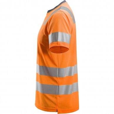 Marškinėliai AllroundWork Hi-Vis SNICKERS WORKWEAR, klasė 2 3 Marškinėliai AllroundWork Hi-Vis SNICKERS WORKWEAR, klasė 2 3
