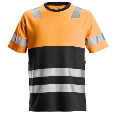 T-krekls AllroundWork Hi-VisSNICKERS WORKWEAR, 1. klases oranžs