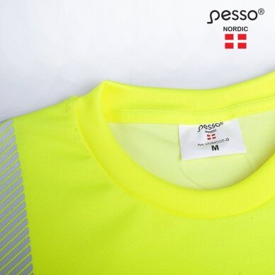 T-krekls bez grumbām PESSO HVMCOT Hi-vis, dzeltens 2 T-krekls bez grumbām PESSO HVMCOT Hi-vis, dzeltens 2