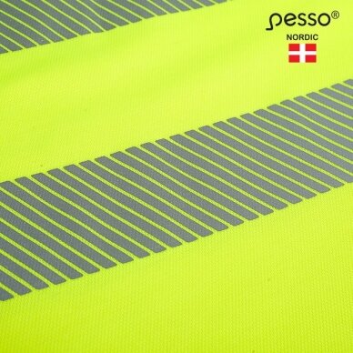T-krekls bez grumbām PESSO HVMCOT Hi-vis, dzeltens 3
